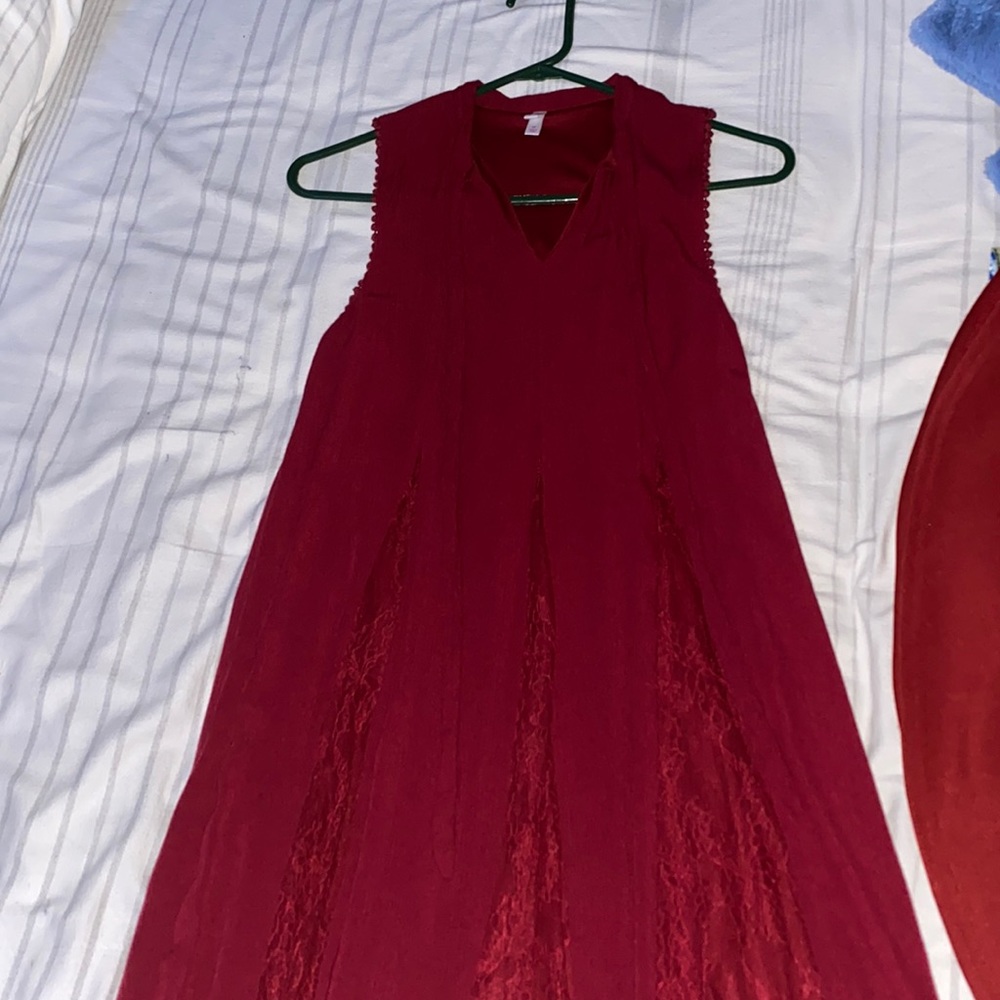 red dress